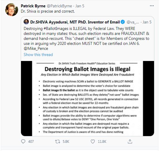 Destroying Ballot Images is Illegal