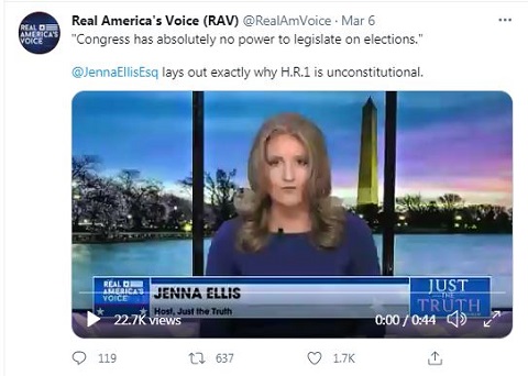 Jenna Ellis - why HR1 is unconstituional